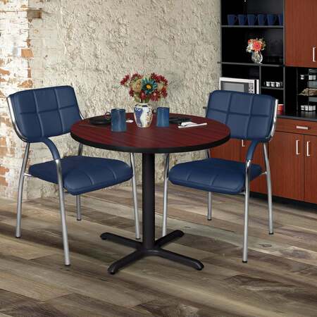 CAIN Round Tables > Breakroom Tables > Cain Square & Round Tables, 30 W, 30 L, 29 H, Wood|Metal Top TB30RNDMH